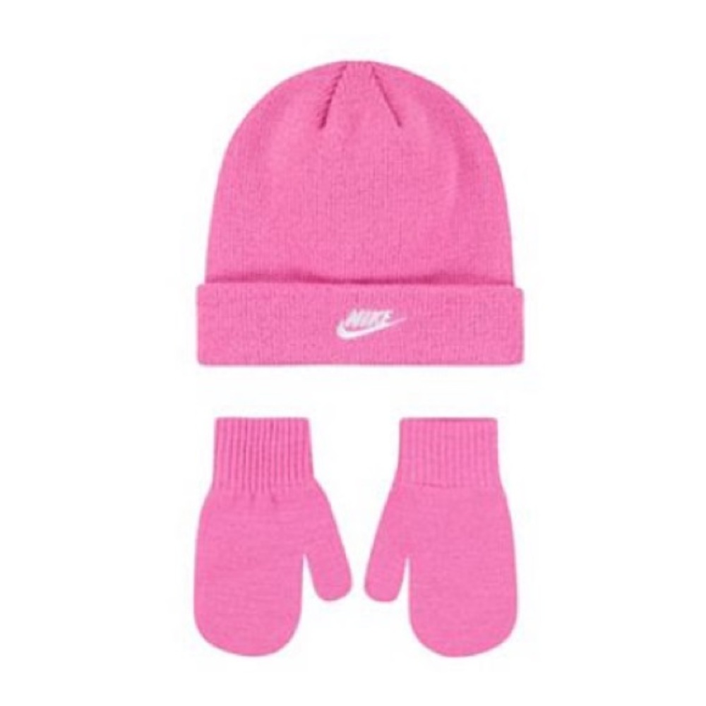 Nike Toddler 2T-4T Mitten and Glove Set Pink